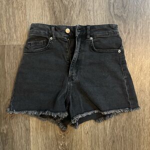 black denim shorts from h&m